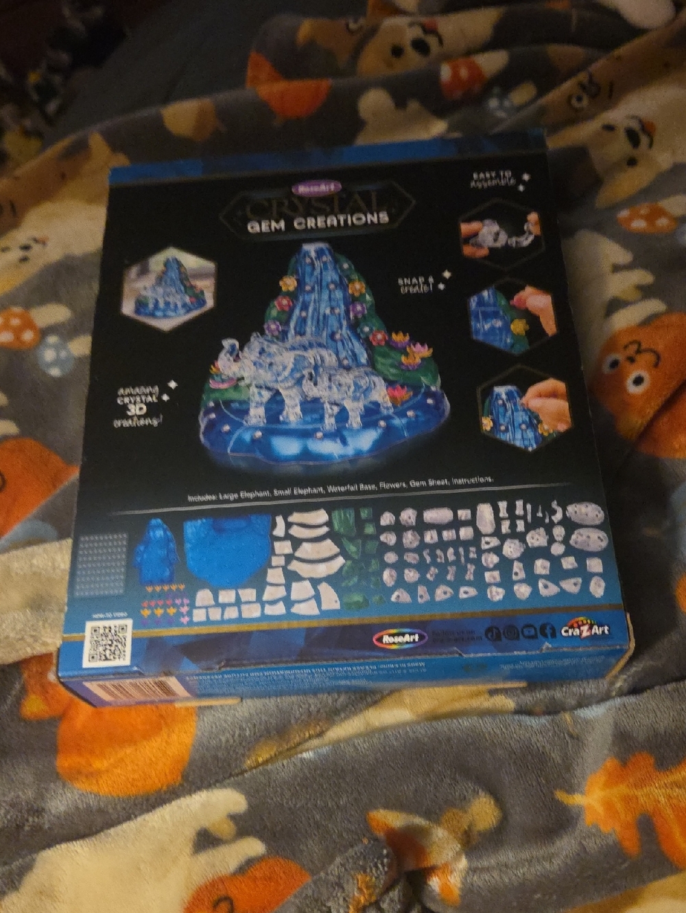 Gem Creations Blue Crystal Waterfall Kids Craft Kit